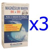 Magnsium marin B6 et B9 - 3 botes de 100 glules