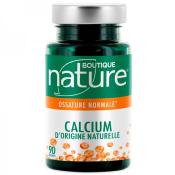 Calcium d'origine naturelle - 90 glules - Boutique Nature