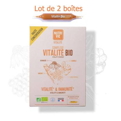 Complexe vitalité bio - 40 ampoules - Nutrivie