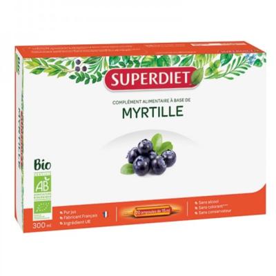 Jus de myrtille bio - 20 ampoules - Superdiet