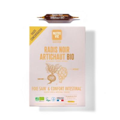 Radis noir artichaut bio - 20 ampoules - Nutrivie