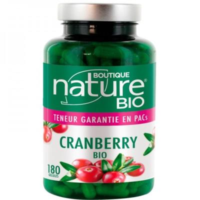 Cranberry bio - 180 gélules - Boutique Nature
