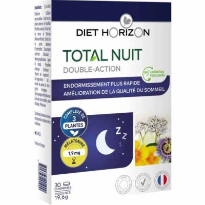 Total nuit double action 30 comprimés Diet Horizon