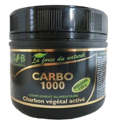 Charbon poudre activé carbo 1000, 150 gr