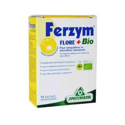 Ferzym Flore + bio - 15 sachets de 1 gramme - Specchiasol