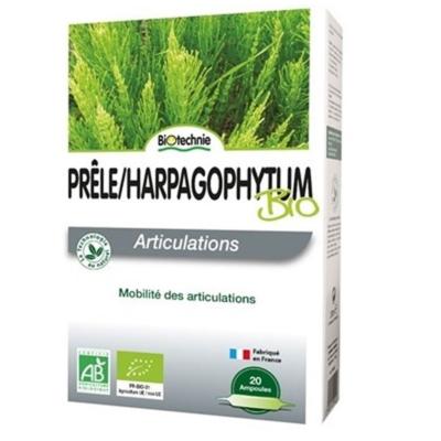 Harpagophytum bio et prèle bio - 20 ampoules - Biotechnie
