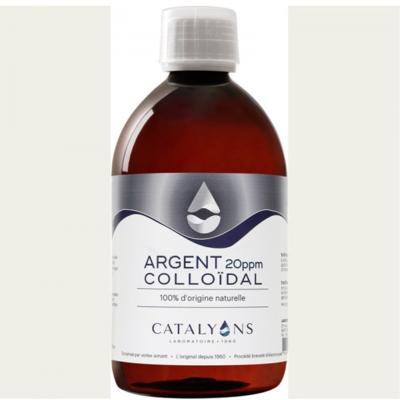 Argent colloïdal 20 PPM, 500 ml