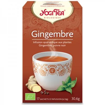 Gingembre bio - Infusion 17 sachets - Yogi Tea