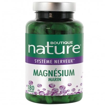 Magnésium marin 300 mg - 180 comprimés - Boutique Nature