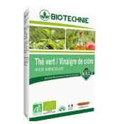 Thé vert et vinaigre de cidre bio, 20 ampoules