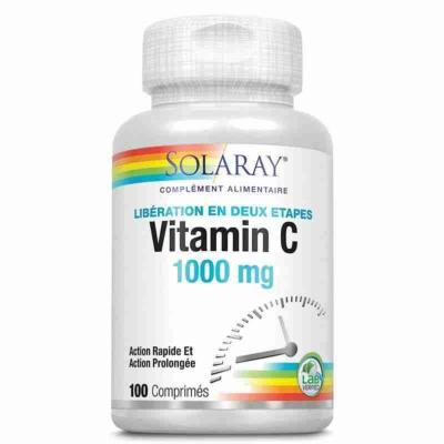 Solaray vitamine c 1000mg 100 comprimés
