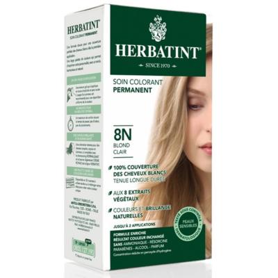 Coloration cheveux blond clair 8N - 150 ml - Herbatint