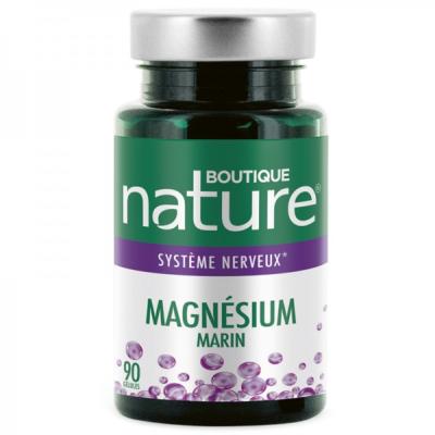 Magnésium marin B6 et vitamine C - 90 gélules - Boutique Nature