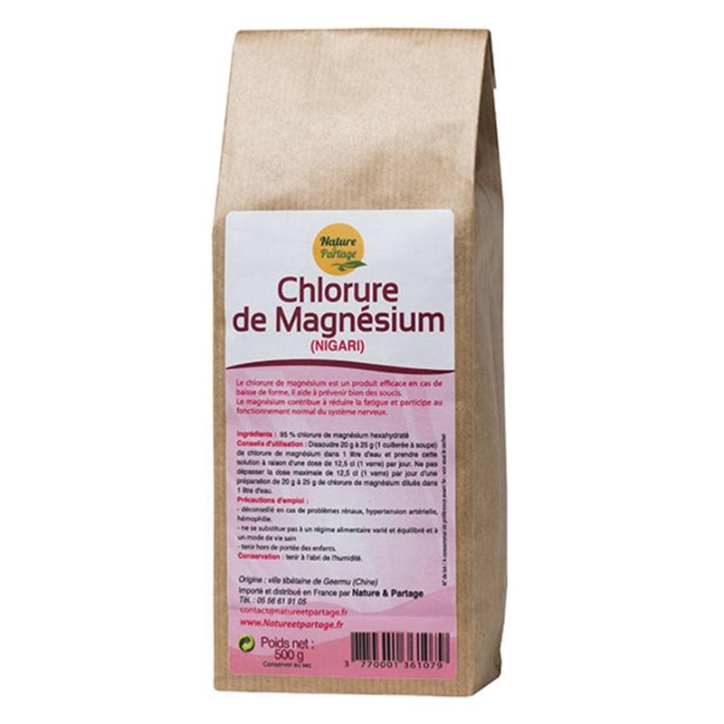 Chlorure de magnésium 500 gr Nature et Partage Espace produits