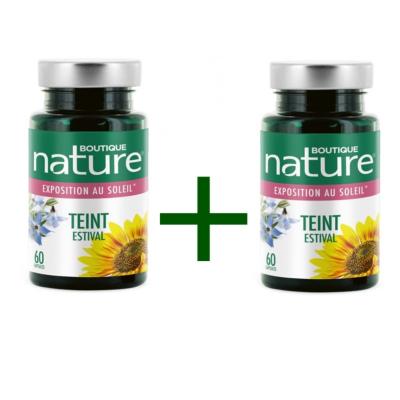 Teint estival, 2 boîtes de 60 gélules - Boutique Nature