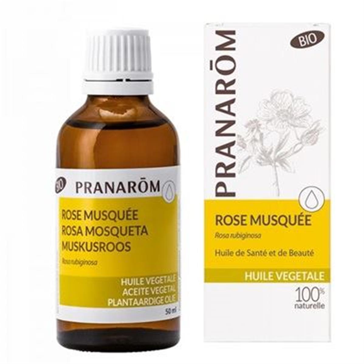 Huile végétale de rose musquée bio 50 ml Pranarom