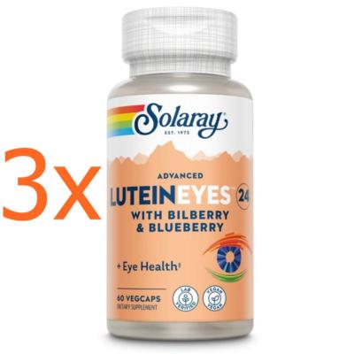Lutéine 24 mg - 3 boîtes de 60 capsules - Solaray