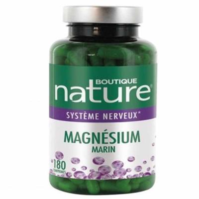 Magnésium marin 300 mg - 180 comprimés - Boutique Nature