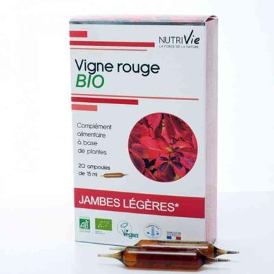 Vigne rouge bio - 20 ampoules