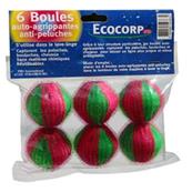 6 boules anti peluches