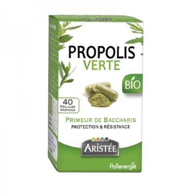 Propolis verte bio - 40 gélules - Pollenerie Aristée
