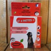 Collier anti puces grands chiens - Plus de 30 kg et plus - O 4 pattes