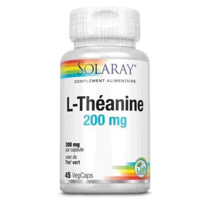 L théanine 200 mg - 45 capsules - Solaray 