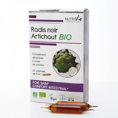 Artichaut radis noir bio - 20 ampoules - Nutrivie