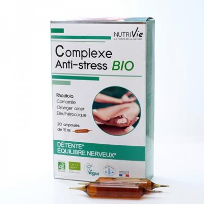 Complexe anti stress bio Nutrivie - 20 ampoules