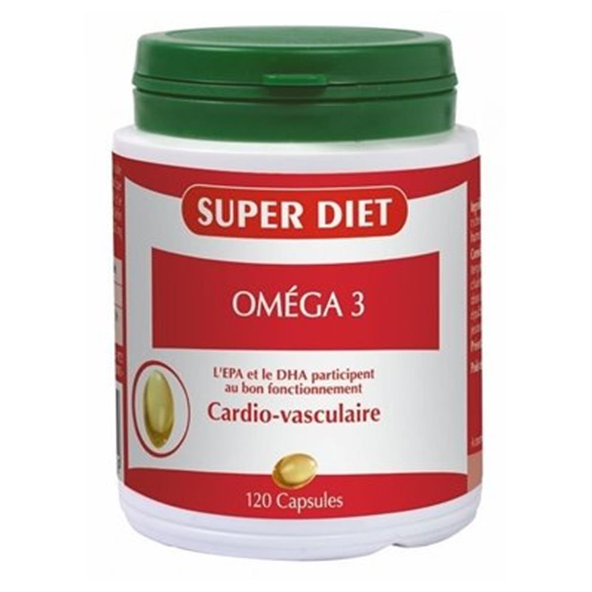 Oméga 3 120 capsules SuperDiet