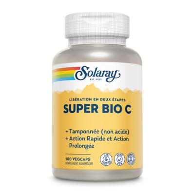 Super bio C  vitamine c tamponnée - 100 capsules - Solaray 