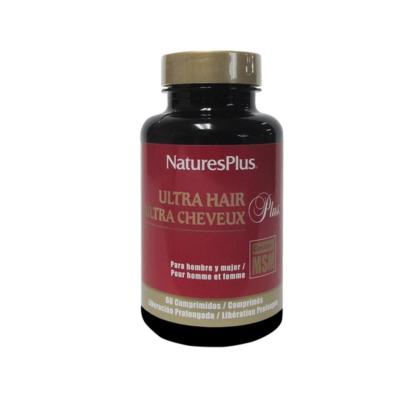 Ultra Cheveux plus libération prolongée - 60 comprimés - Nature's Plus