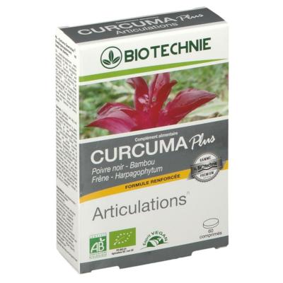 Biotechnie curcuma plus articulations bio 60 comprimés