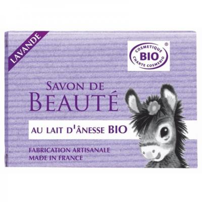 Savon au lait d'ânesse lavande bio, 100 grammes