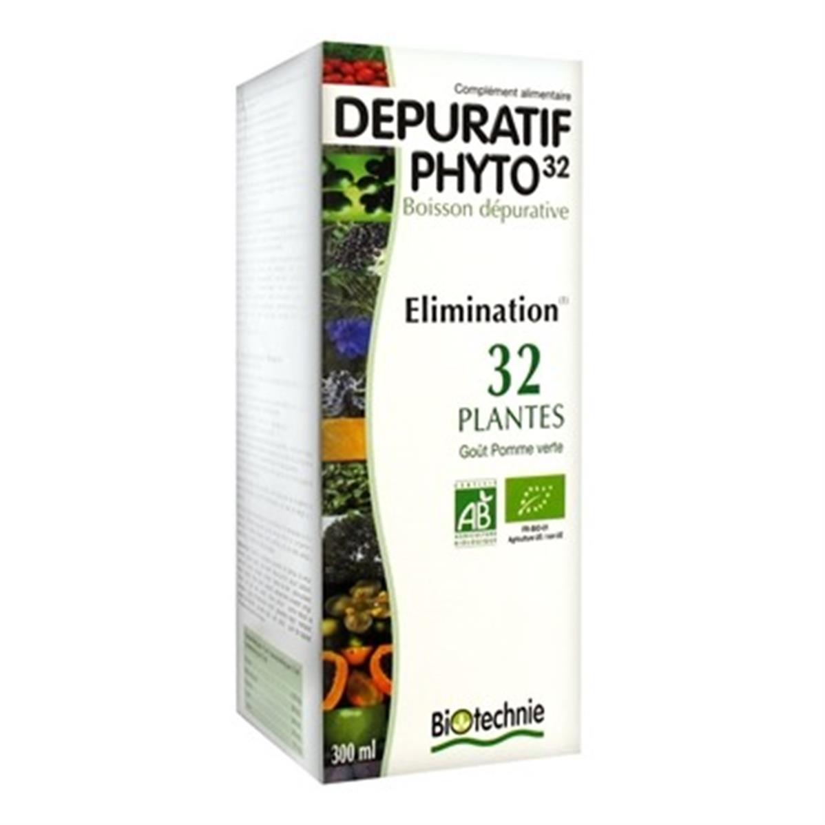 Phyto 32 dépuratif bio  300 ml  Biotechnie