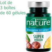 Super bruleur - 3 botes de 60 glules - Boutique Nature