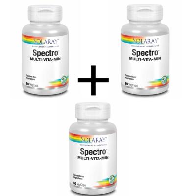 Spectro - 3 boîtes de 60 capsules - Solaray