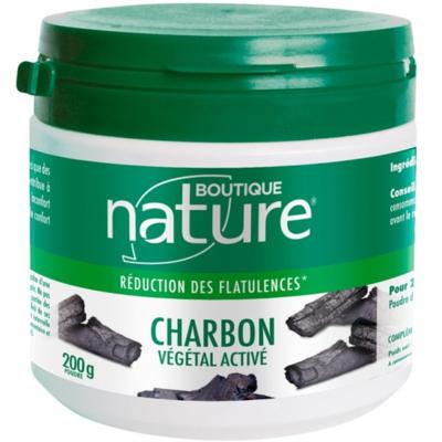 Charbon végétal activé poudre - 200 grammes - Boutique Nature