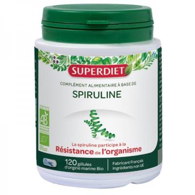 Spiruline bio - 120 gélules - Superdiet