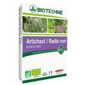 Radis noir artichaut bio - 20 ampoules - Biotechnie