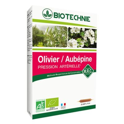Aubepine olivier bio - 20 ampoules