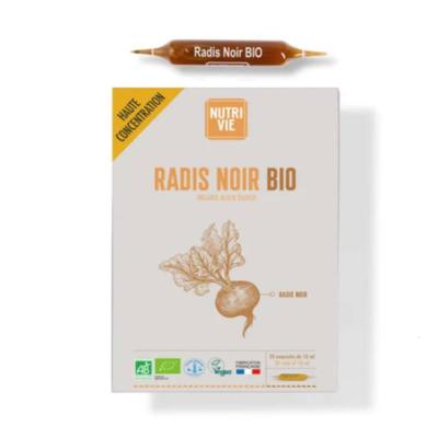 Radis noir bio - 20 ampoules - Nutrivie