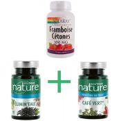 Ctone de framboise + 1 caf vert + 1 limine eau - Boutique Nature