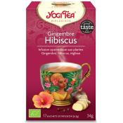 Gingembre hibiscus bio - Infusion 17 sachets - Yogi Tea