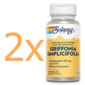 Solaray griffonia simplicifolia 5-htp - 2 boîtes de 60 capsules