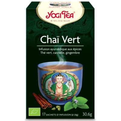 Chai vert bio - Thé vert 17 sachets - Yogi Tea