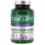 Magnésium marin B6 et vitamine C - 250 gélules - Boutique Nature