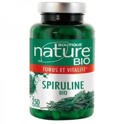 Spiruline bio - 250 comprimés - Boutique Nature