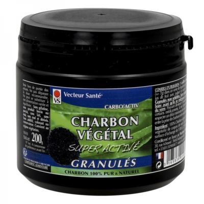 Charbon vegétal granulés, 200 grammes