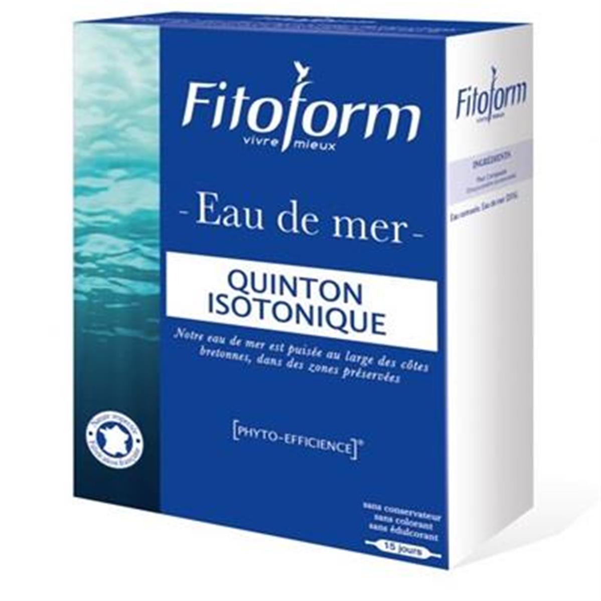 Quinton Isotonic Eau De Mer Microfiltrée À Froid Ampoules 30x10ml